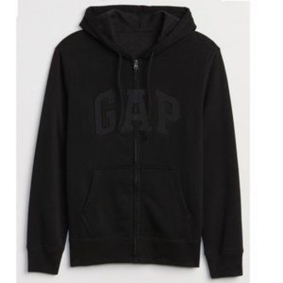 GAP Men's Full Zip Fleece Logo Hoodie - Adult Small - Picture 3 of 3